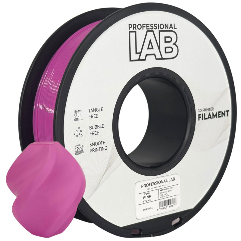 PETG filament pink Prof. Lab, 1,